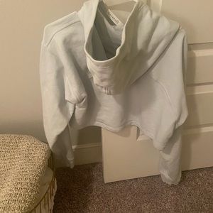 Lululemon cropped hoodie, light blue
